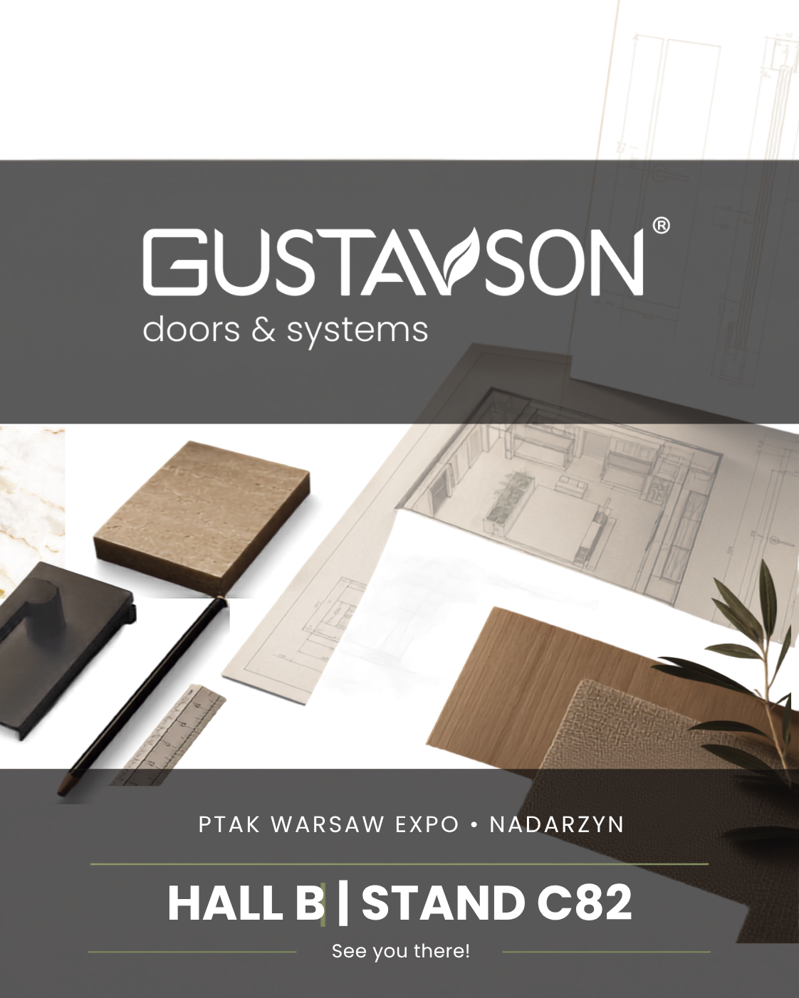 Gustavson at Warsaw Home & Contract 2026 – Discover Our Door Systems